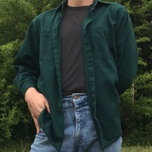 Dark Green Long Sleeve Shirt